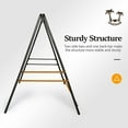 thumbnail image 2 of ONCLOUD Outdoor Hanging Chair Stand, Heavy-Duty 450 LBS Support Outdoor Hammock Chair Stand for Patio, Garden, and Backyard, Antique Bronze Finish, 2 of 16