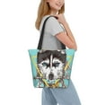 thumbnail image 2 of Pofeuu Husky With Dreamcatcher Print Women Fashion Shoulder Handbags Top Handle Satchel Bags Tote Shoulder Shopping Bag Stylish Canvas Tote Bag, 2 of 6