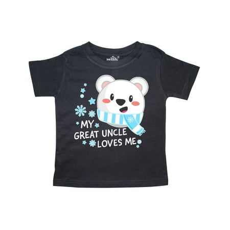 

Inktastic My Great Uncle Loves me- polar bear Gift Toddler Boy or Toddler Girl T-Shirt