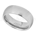 thumbnail image 2 of Tungsten Carbide Mens Wedding Band - Comfort Fit Polished Finish Classic Dome Tungsten Anniversary Ring -#013BWFs6, 2 of 3