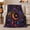 Crescent Blossom, variant on Radiant Sun Face with Crescent Moons, Bold Celestial Style for Sun Lovers, Rainbow Night Sky Motif and Birthday Gift, Cozy Flannel Blanket for Bedroom and Reading Nook, Celestial Home Decor