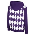 thumbnail image 3 of Youth Colosseum Purple LSU Tigers Argyle The Dealio Pullover Hoodie, 3 of 3