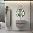 thumbnail image 4 of DAX Pasadena Engineered Wood and Porcelain Onix Basin with Single Vanity Cabinet, 28", Cement, 4 of 7