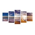 thumbnail image 1 of Inteprter Island Sunshine Peace Beach 5 uds Modular lienzo impreso póster Artesanía arena dorada Talla 1, 1 of 6