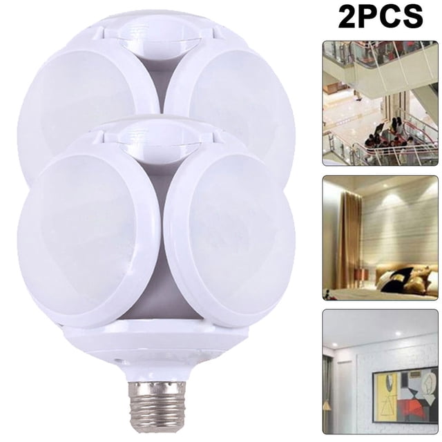 Mini Bombilla LED Fútbol luz Plegable Con Aspa Ventilador 90mm/110V 2 Uds.