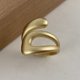 thumbnail image 1 of 925 anillos de plata esterlina para mujer pareja minimalista hecho a mano Simple hueco anillo de oro joyería regalo prevenir alergias, 1 of 2