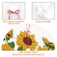 thumbnail image 6 of Kll 36" Christmas Tree Skirt Plump Sunflower And Sketch Xmas Tree Skirts Mat For New Year Xmas Holiday Party Indoor Outdoor Home Decoration, 6 of 9
