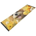 thumbnail image 5 of Runner Rug 2'x6' Hallway Area Rugs Cute Dog in Sunflowers Vintage Non Slip Entryway Runner Carpet with Tassels Living Room Bedroom, 5 of 8