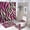 style-923, variant on 4 Pcs Shower Curtain Sets Shower Curtain And Rugs Shower Curtain Set Pink And Black Zebra Print Waterproof Personality Pattern Bath Curtain Jungle Animal for Bathroom Decor Set
