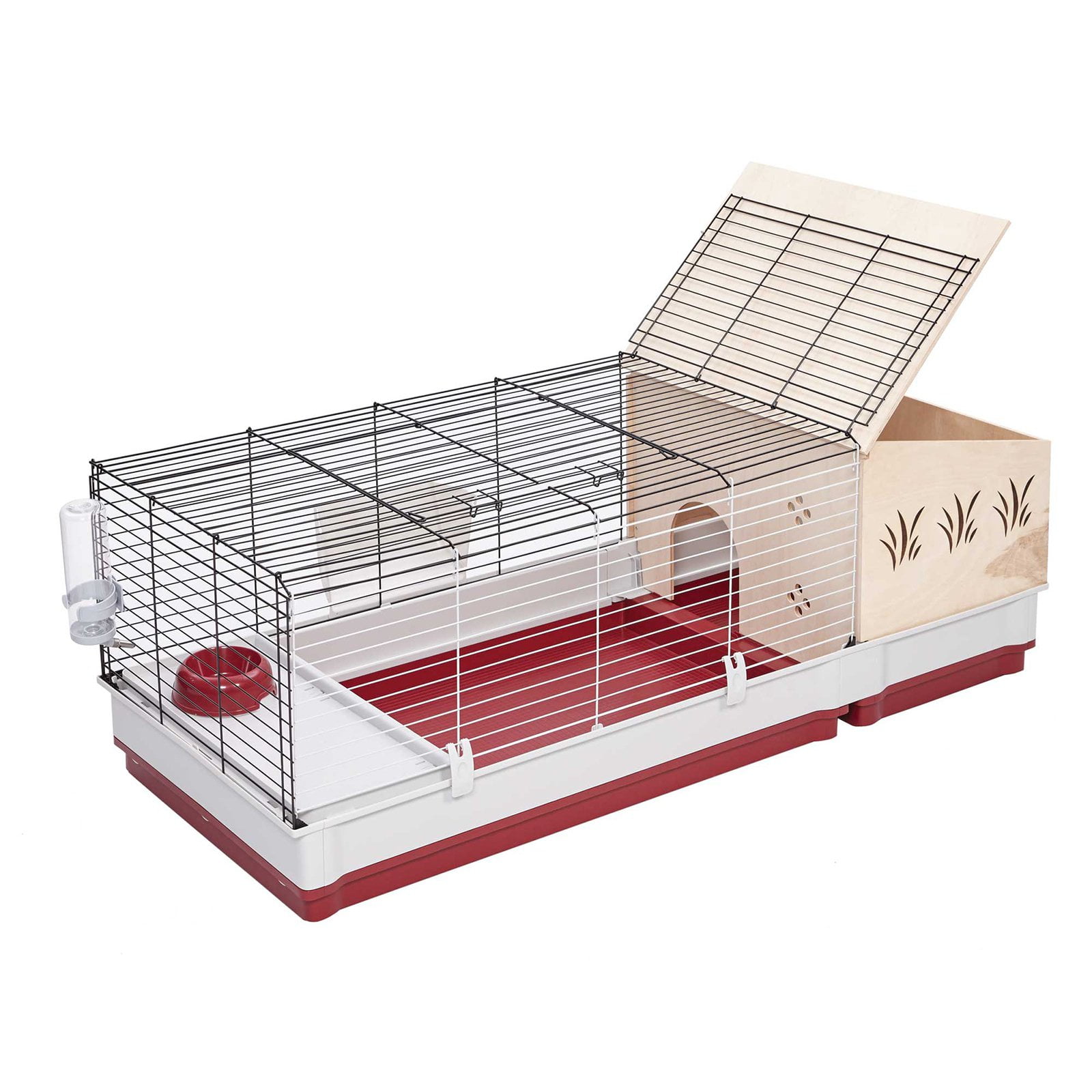 Wood Hutch for Wabbitat Deluxe Rabbit Cage