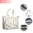 thumbnail image 2 of White Highland Cow Flower Pattern Travel Tote Bags for Women Carry On,Large Weekender Bags for Women Travel,Multi Functional Duffle Bag for Work,Shopping,Sports, 2 of 5