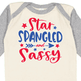 thumbnail image 4 of Inktastic 4th of July Star Spangled and Sassy with Arrow and Stars Boys or Girls Long Sleeve Baby Bodysuit, 4 of 5