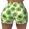 thumbnail image 2 of Fotbe Green Kiwi Shorts Sin Costuras – Shorts Deportivos de Cintura Alta para Mujer, Elásticos para Gimnasio, Yoga, Running o Ciclismo-Small, 2 of 8