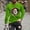 Green, variant on Merry Christmas Gnome Shirt for Men Long Sleeve Animal Printing Graphic Christmas Pajamas Holiday Top T-Shirt-White S