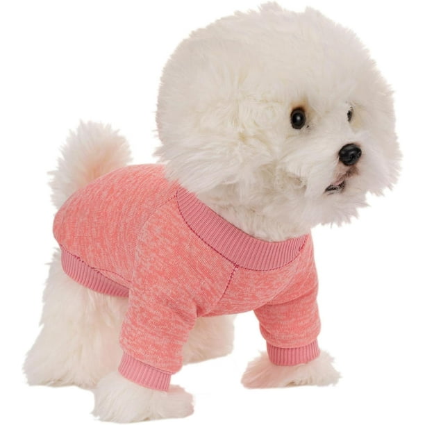 MOIRIG Suéter para perro, suéteres para perros pequeños, paquete de 3 ropa cálida y suave para mascotas para cachorros, gatos medianos y grandes, perros niña o niño, camisa para perro para invierno Na