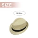 thumbnail image 2 of Sombrero de jazz con circunferencia de 56-58 cm, sombrero de paja, sombrero de copa para hombres y mujeres, protector solar de verano, sombrero para el sol al aire libre, 2 of 5