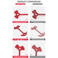thumbnail image 2 of Estacas para tienda de campaña, aleación de aluminio con hebilla de resorte (rojo), 20 piezas Likrtyny Para estrenar, 2 of 4