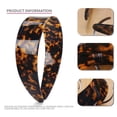 thumbnail image 6 of Thick Tortoise Shell Headband with Teeth for Women, 1.5 Inch No Slip Wide Acetate Retro Plastic Headband, Versatile Comfort Fit Hairband for Daily Wear, 6 of 7