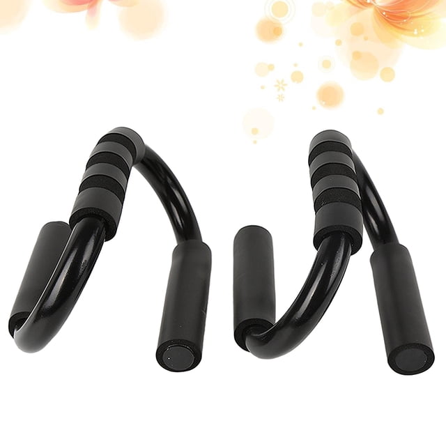 STRANDCHIC 1 Pair of Push Up Rack Non Slip for Abdominal Training in Black Color