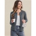 thumbnail image 5 of Women's Crew Neck Button Down Long Sleeve Cardigan for Women Classic Soft Ladies Cardigan Sweater Coat, 5 of 5