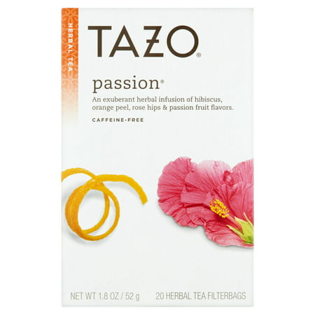 (3 Boxes) Tazo Passion Tea bags Herbal tea 20ct