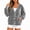 Gray, variant on Wrongduck Women's Velvet Cardigan Jacket Lightweight Button Front Long Sleeve Casual Sweater Coat with Pockets Spring Fall Layering Top