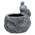 thumbnail image 4 of Northlight 15.5" Gray Snail, Flower, and Ladybug Outdoor Garden Planter, 4 of 6
