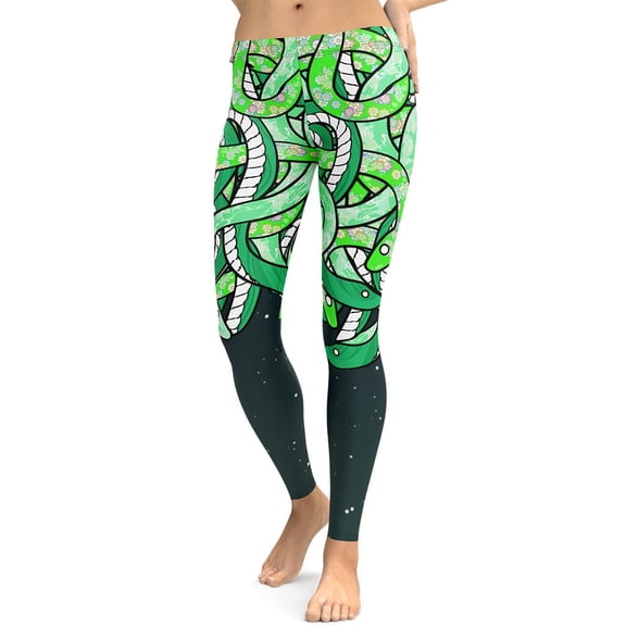 Tangled Snakes Leggings Size: XS for Women | FIERCEPULSE