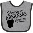 thumbnail image 3 of Inktastic Someone in Arkansas Loves Me Boys or Girls Baby Bib, 3 of 4