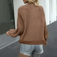 thumbnail image 4 of Lantern Sleeve Cardigan for Women Cropped Loose Sweaters Chunky Knit Tops 2025 Fashion Shirts Coat Bolero Shrugs Jumper Jacket Stylish Soft Outfits Fall Work Clothes, 4 of 4