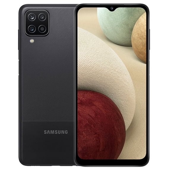 Restored Samsung Galaxy A12 A125U (AT&T Only) 32GB Black (Refurbished)