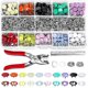 thumbnail image 1 of Snap Fasteners Kit 200 Sets 10 Colors Five-prong Buckles Hollow Solid, 1 of 5
