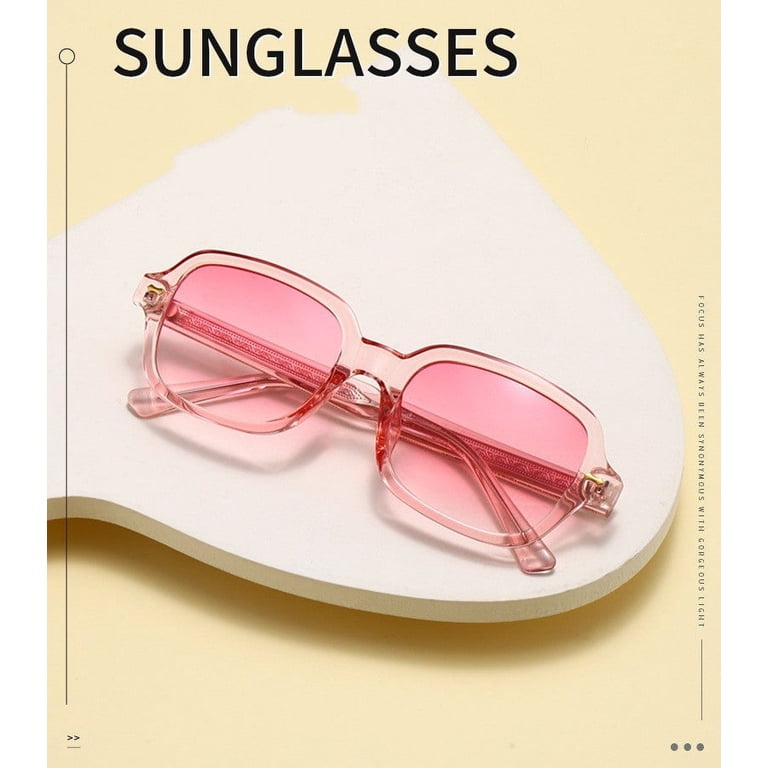 Retro Large Frame Sunglasses for Women Men, Trendy Square  display picture 3