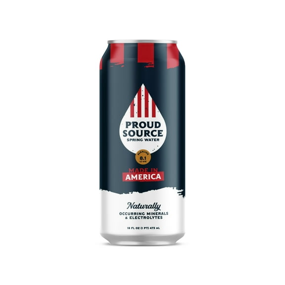 Proud Source Spring Water, 16 fl oz, Can