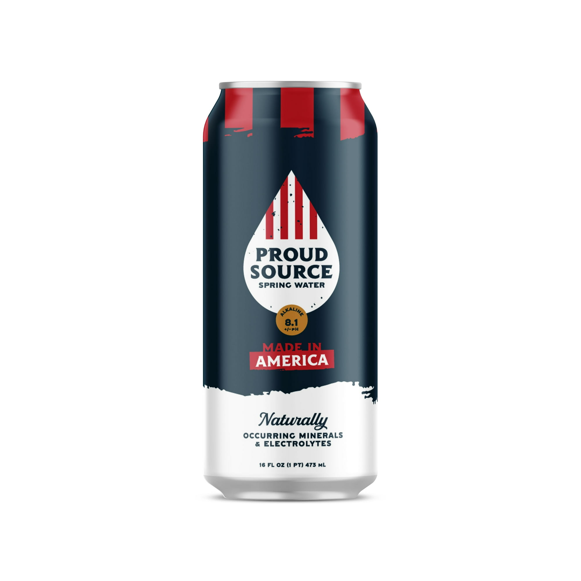 Proud Source Spring Water, 16 fl oz, Can