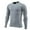 Grey, variant on Men's Compression Shirts Long Sleeve Athletic Workout T-Shirts Color: Black Size: L