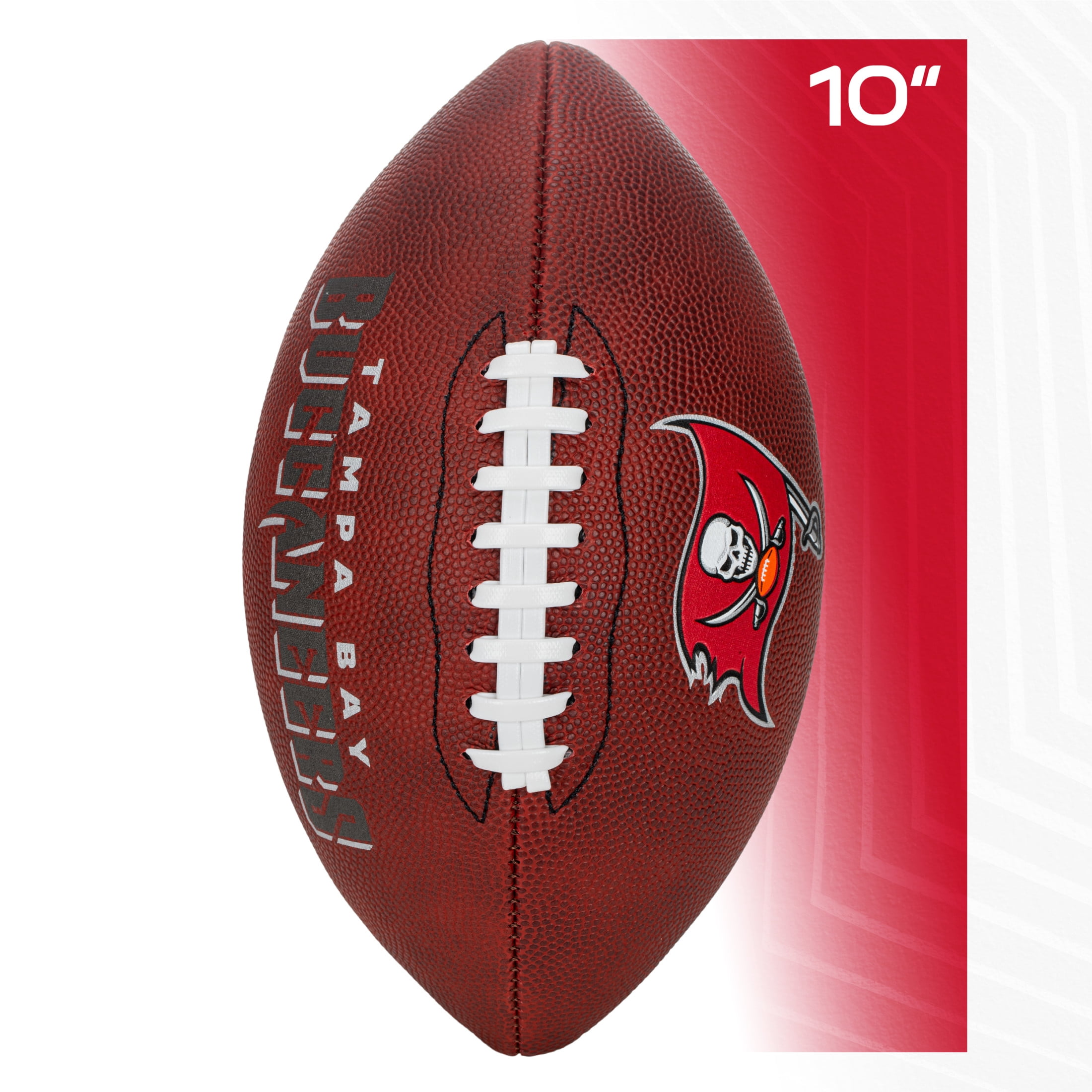 Franklin Sports NFL Tampa Bay Buccaneers Football - Youth Junior Size Football for Kids - Official NFL Team Logo + Colors Youth Football - Kids NFL Fan Shop Football
