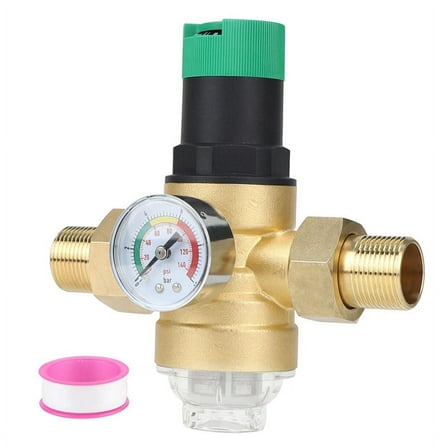 Pressure Regulator Water with Pressure Gauge Water and Screen Filter