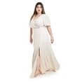 thumbnail image 2 of Vestido largo con abertura Roman Fashion / Tallas Extras, 2010 (Beige) beige 36, 2 of 6
