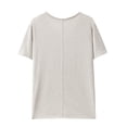 thumbnail image 5 of Helii White Womens Tops Women's V Neck Half Sleeve Solid Casual Loose Fit Basic T-Shirt Top for Women, 5 of 6