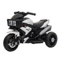 thumbnail image 1 of Aosom enfants pédale électrique moto jouet à enfourcher 6 V alimenté par batterie avec phares en corne de musique moto pour filles garçon 3-6 ans blanc, 1 of 1