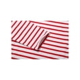 thumbnail image 5 of Unique Bargains Men's Long Sleeve Pullover Top Crew Neck Striped T-Shirts 42 Red and White, 5 of 7