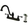 thumbnail image 1 of Kingston Brass KB3115BL 8 Inch Center Kitchen Faucet With Side Sprayer - Oil Rubbed Bronze, 1 of 1