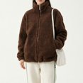 thumbnail image 5 of Antinious Women Fall Winter Fleece Jacket Long Sleeve Thick Warm Zip Up, 5 of 5