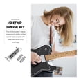 thumbnail image 3 of OUNONA Wraparound Roller Bridge Guitar Parts Anti corrosion Performance Style Silver 1Pack, 3 of 8
