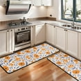 thumbnail image 3 of Kitchen Rugs Sets Of 2,Pioneer Flower Floral Print Pattern Anti Fatigue Kitchen Mat Rugs Non Slip Washable,Decorative Kitchen Floor Mats for Kitchen,Sink,Laundry,17"x47"+17"x47", 3 of 5