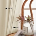 thumbnail image 6 of SMILETIME Back Tab Curtains, 2-Panel Set Rod Pocket & Pinch Pleat Design Light-Filtering & Thermal Insulation Ideal for Living Room, Bedroom & Office Windows, 6 of 7