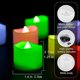 thumbnail image 2 of green Velas a pilas, 24 luces de té LED, velas sin llama para bodas, mesas, regalos, exteriores, 2 of 4