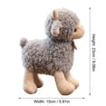 thumbnail image 4 of Standing Lamb Stuffed Animal Plush, Curly Fluff Sheep Doll, Farm Animal Plush Toy for Bedroom Living Room Home Decor, 4 of 5