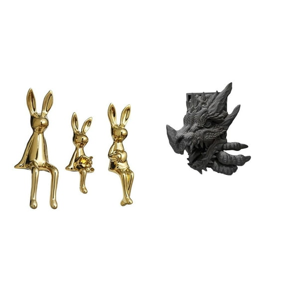 Figura decorativa de resina cerámica, ideal para decorar estanterías, oficinas, salas de estar, dormitorios y escritorios.